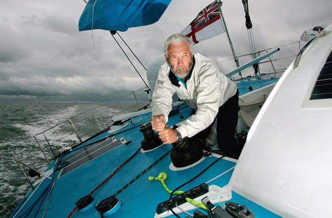 RKJ winching. Sir Robin Knox-Johnston to compete in Round Britain and Ireland Race © onEdition http://www.onEdition.com